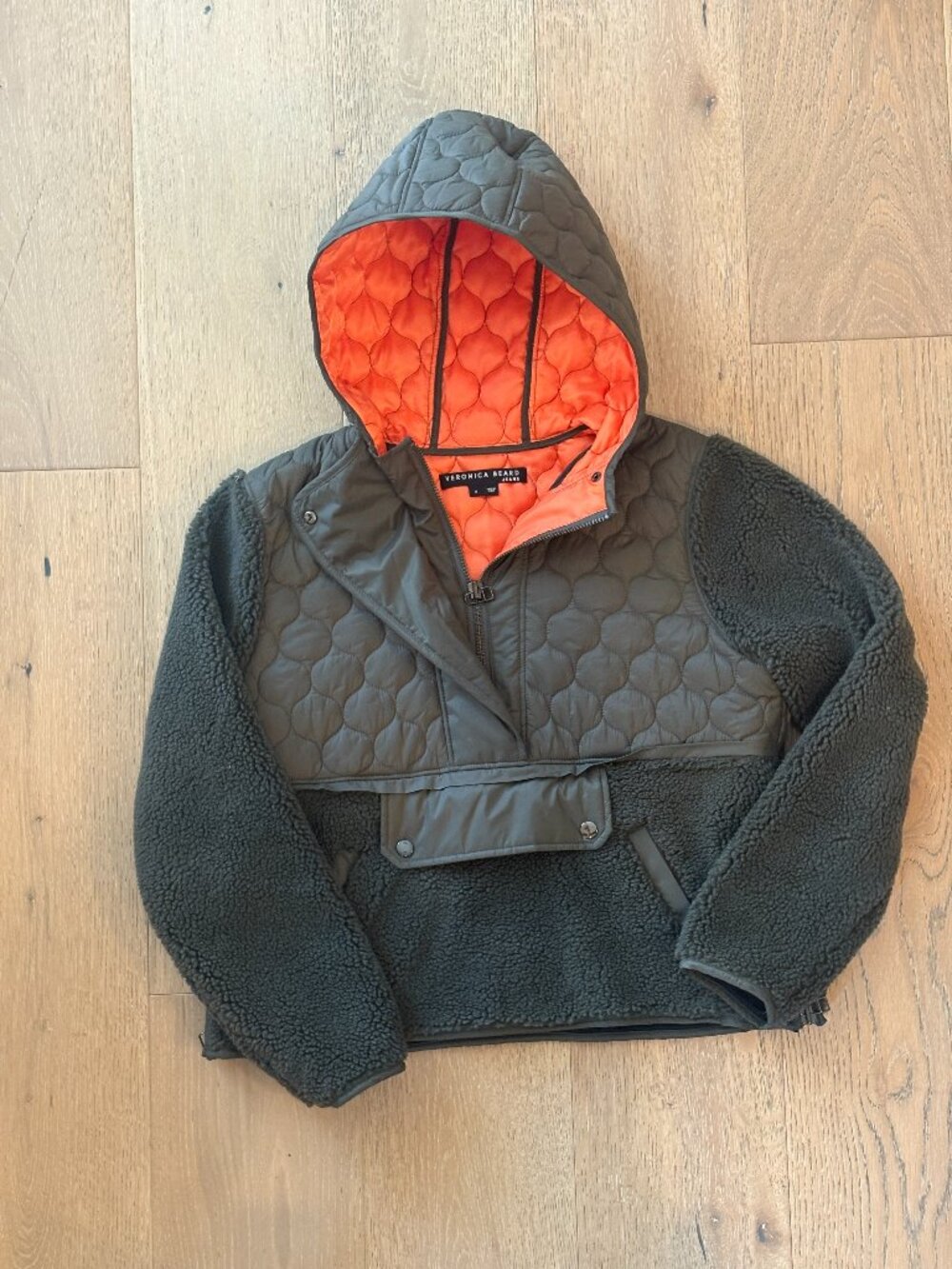 Veronica Beard Jeans Dark Green Pullover Jacket Size Small